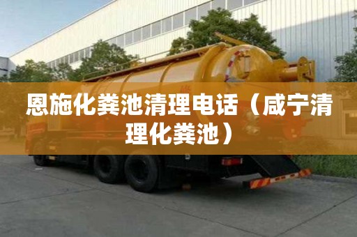 恩施化粪池清理电话（咸宁清理化粪池）