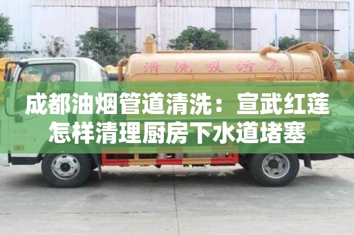 成都油烟管道清洗：宣武红莲怎样清理厨房下水道堵塞
