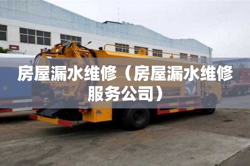房屋漏水维修（房屋漏水维修服务公司）