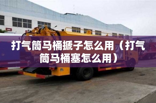 打气筒马桶搋子怎么用（打气筒马桶塞怎么用）