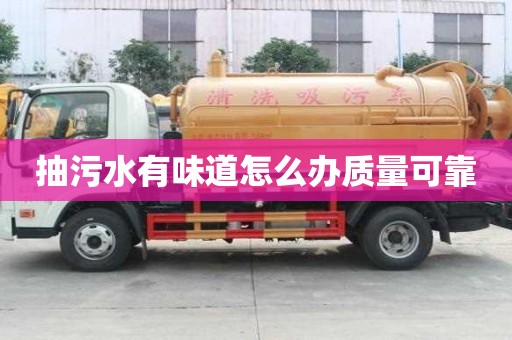 抽污水有味道怎么办质量可靠