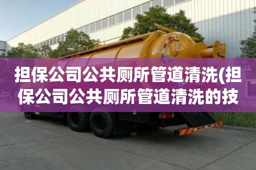 担保公司公共厕所管道清洗(担保公司公共厕所管道清洗的技巧)