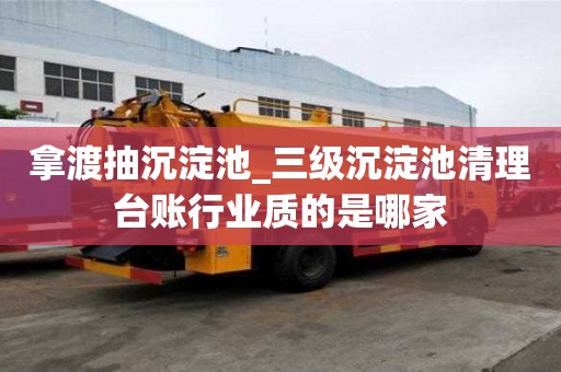 拿渡抽沉淀池_三级沉淀池清理台账行业质的是哪家