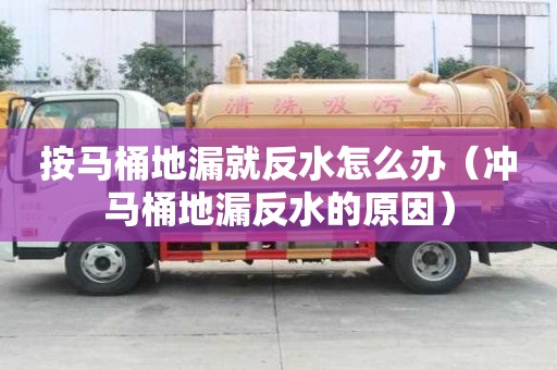 按马桶地漏就反水怎么办(冲马桶地漏反水的原因) 按马桶地漏就反水怎么办(冲马桶地漏反水的原因)