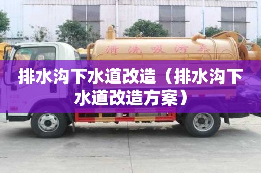排水沟下水道改造（排水沟下水道改造方案）