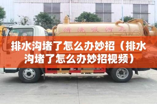 排水沟堵了怎么办妙招（排水沟堵了怎么办妙招视频）