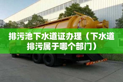 排污池下水道证办理（下水道排污属于哪个部门）