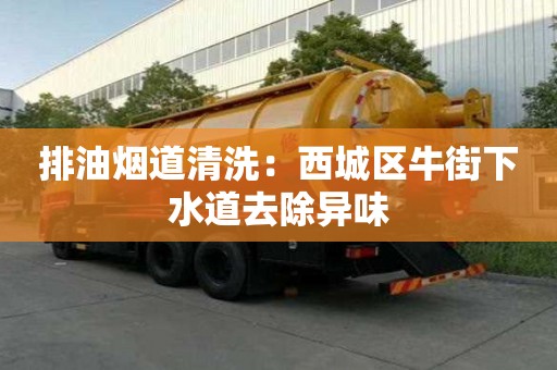 排油烟道清洗：西城区牛街下水道去除异味