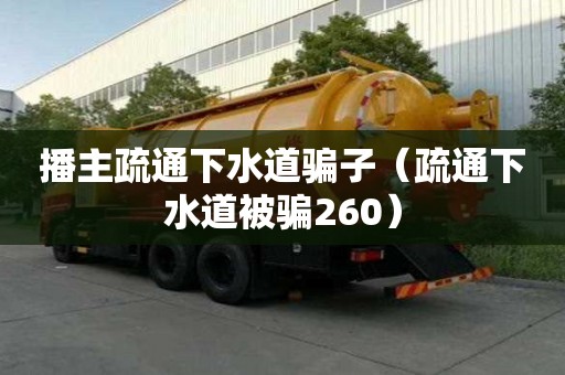 播主疏通下水道骗子（疏通下水道被骗260）
