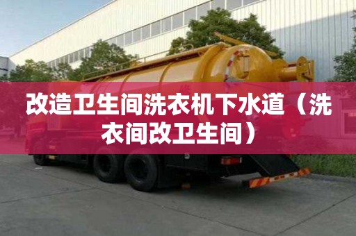 改造卫生间洗衣机下水道（洗衣间改卫生间）