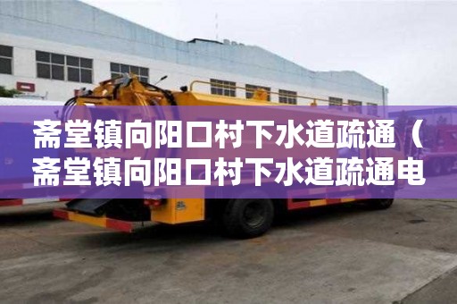 斋堂镇向阳口村下水道疏通（斋堂镇向阳口村下水道疏通电话多少）