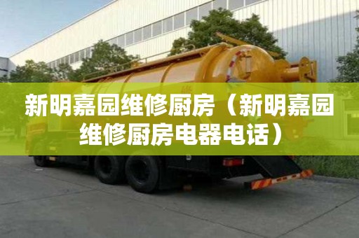 新明嘉园维修厨房（新明嘉园维修厨房电器电话）