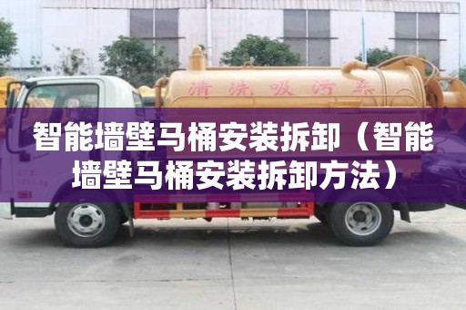 智能墙壁马桶安装拆卸（智能墙壁马桶安装拆卸方法）