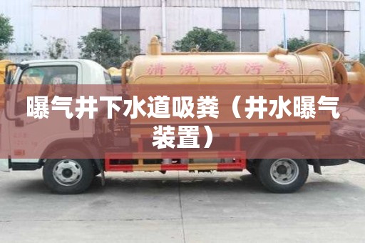 曝气井下水道吸粪（井水曝气装置）