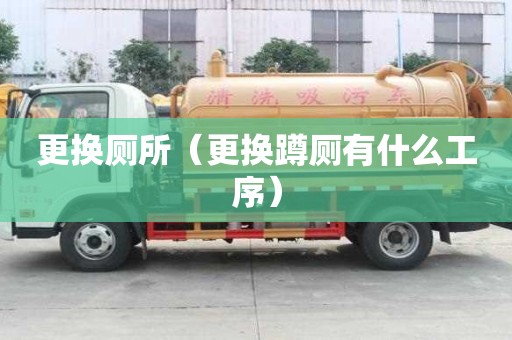 更换厕所（更换蹲厕有什么工序）