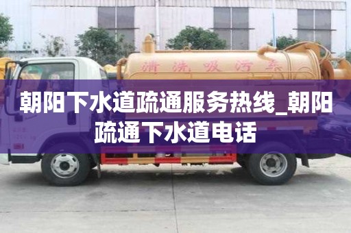 朝阳下水道疏通服务热线_朝阳疏通下水道电话