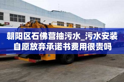 朝阳区石佛营抽污水_污水安装自愿放弃承诺书费用很贵吗