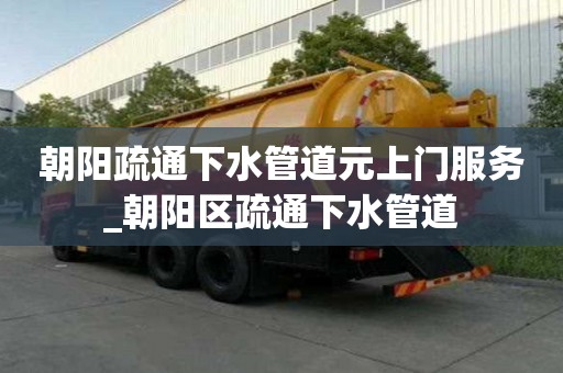 朝阳疏通下水管道元上门服务_朝阳区疏通下水管道