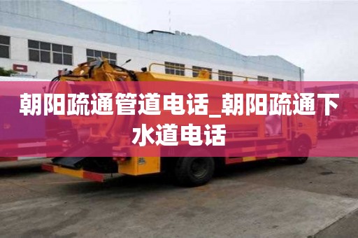 朝阳疏通管道电话_朝阳疏通下水道电话