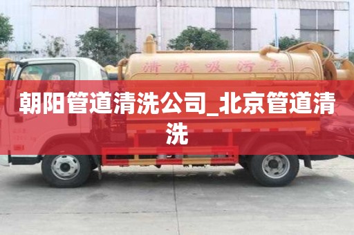 朝阳管道清洗公司_北京管道清洗