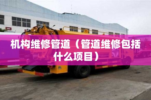 机构维修管道（管道维修包括什么项目）