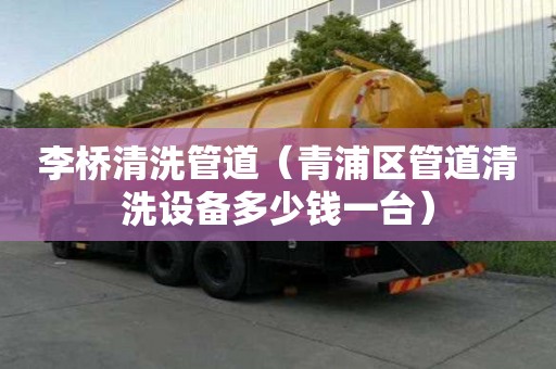 李桥清洗管道（青浦区管道清洗设备多少钱一台）