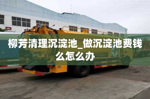 柳芳清理沉淀池_做沉淀池费钱么怎么办