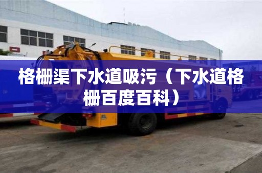 格栅渠下水道吸污（下水道格栅百度百科）