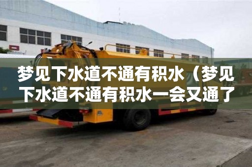 梦见下水道不通有积水（梦见下水道不通有积水一会又通了）