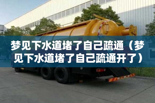 梦见下水道堵了自己疏通（梦见下水道堵了自己疏通开了）