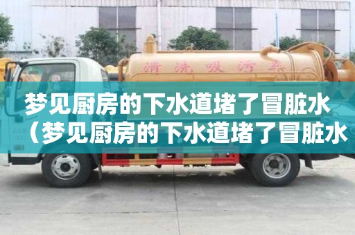 梦见厨房的下水道堵了冒脏水（梦见厨房的下水道堵了冒脏水什么意思）