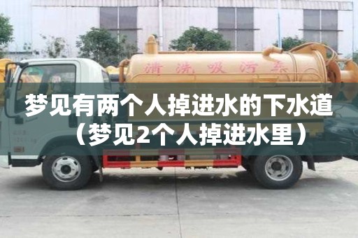 梦见有两个人掉进水的下水道（梦见2个人掉进水里）