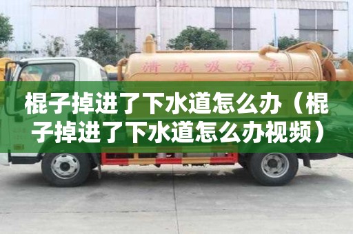棍子掉进了下水道怎么办（棍子掉进了下水道怎么办视频）