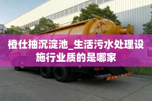 橙仕抽沉淀池_生活污水处理设施行业质的是哪家