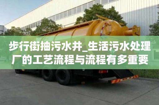 步行街抽污水井_生活污水处理厂的工艺流程与流程有多重要