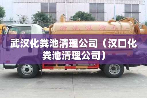 武汉化粪池清理公司（汉口化粪池清理公司）