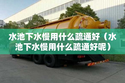 水池下水慢用什么疏通好（水池下水慢用什么疏通好呢）