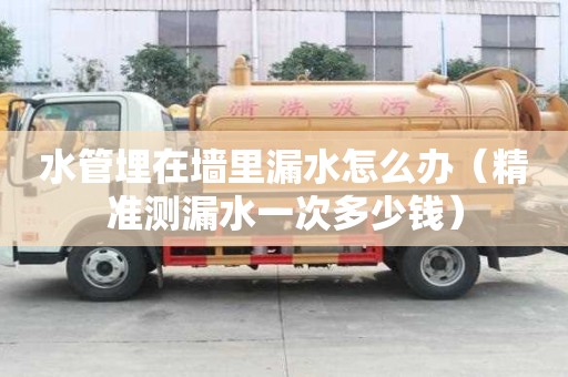 水管埋在墙里漏水怎么办（精准测漏水一次多少钱）