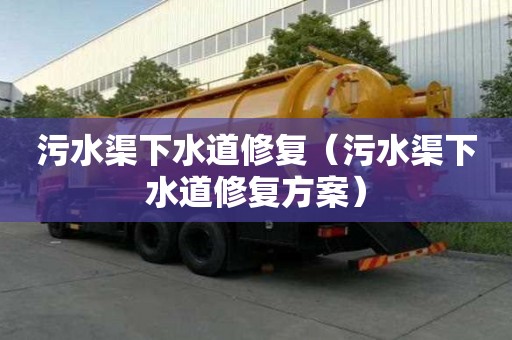 污水渠下水道修复（污水渠下水道修复方案）