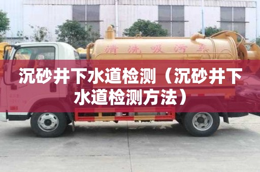 沉砂井下水道检测（沉砂井下水道检测方法）
