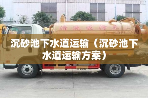 沉砂池下水道运输（沉砂池下水道运输方案）