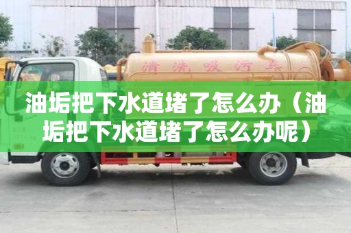 油垢把下水道堵了怎么办（油垢把下水道堵了怎么办呢）