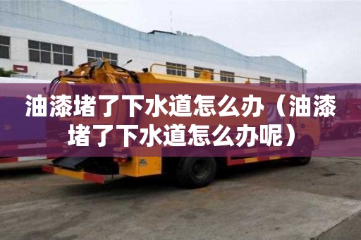 油漆堵了下水道怎么办（油漆堵了下水道怎么办呢）
