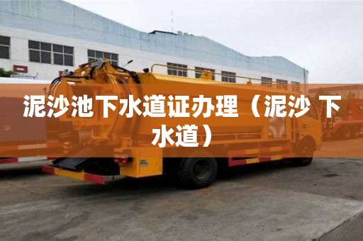 泥沙池下水道证办理（泥沙 下水道）