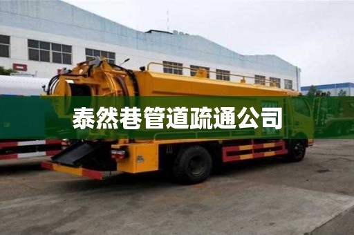 泰然巷管道疏通公司