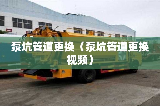 泵坑管道更换（泵坑管道更换视频）