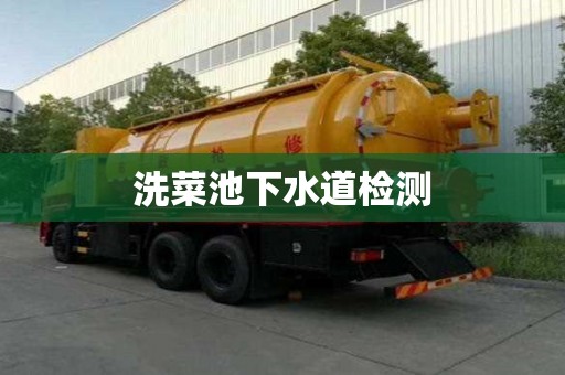 洗菜池下水道检测