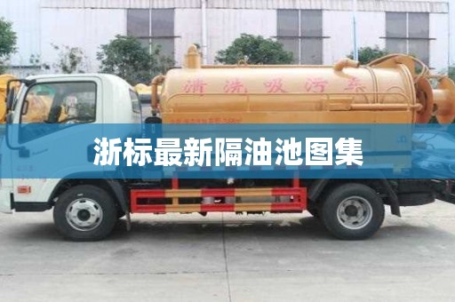 浙标最新隔油池图集 浙标最新隔油池图集