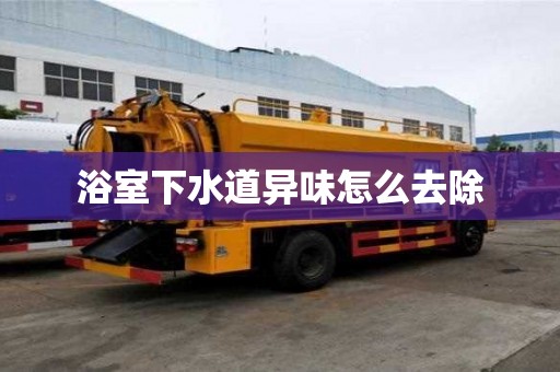 浴室下水道异味怎么去除