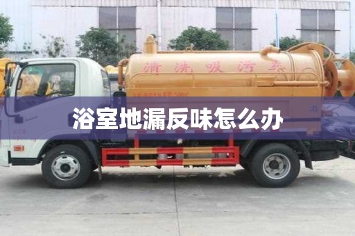 浴室地漏反味怎么办